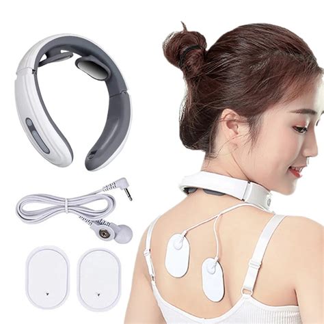 Electric Pulse Back And Neck Massager Far Infrared Heating Cervical