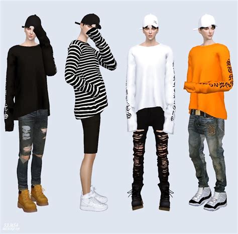 Long Sleeves Top By Marigold Sims 4 Male Clothes Marigold Sims 4