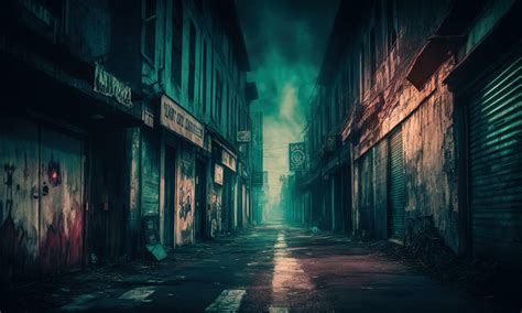 Abandoned Street Alleys Ai Generated 23801154 Stock Photo At Vecteezy