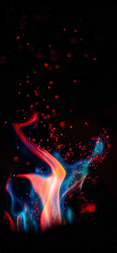 Red And Blue Fire Digital Wallpaper Iphone 12 Wallpapers Free Download