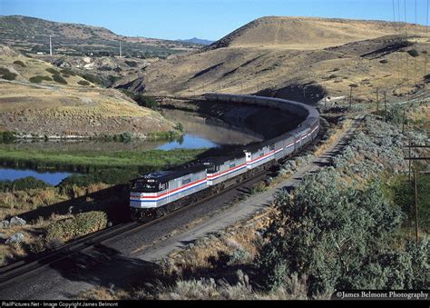 Amtraks California Zephyr Train No 6 Emerges From The Jordan Narrows