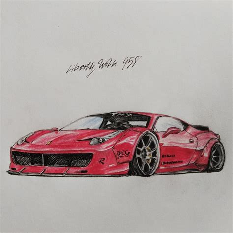 Maybe you would like to learn more about one of these? Ferrari 458 Drawing at GetDrawings | Free download