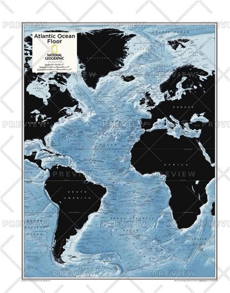 Atlantic Ocean Floor Map National Geographic Atlas Of The World
