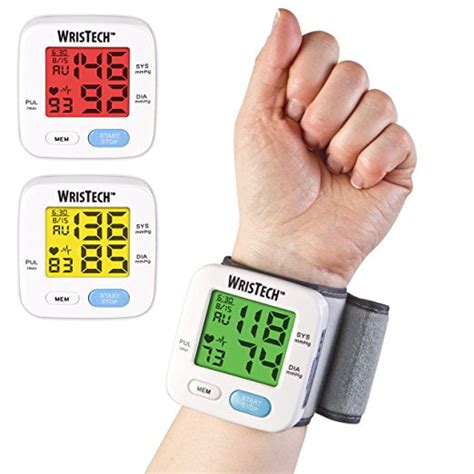 Home Blood Pressure Monitor Wrist Cuff 2in Lcd Home Monitoring Blood