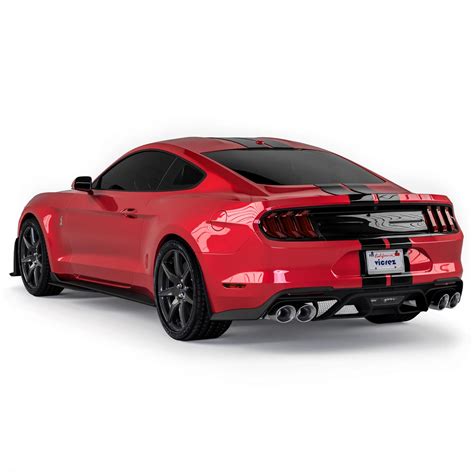 Vicrez Rear Diffuser Gt500 Style Vz102131 Ford Mustang 2018 2023