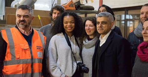 The details on his body measurements will be updated soon. Sadiq Khan - Mayor of London visits Building BloQs ...