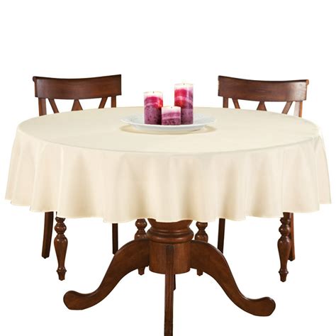Collections Etc Basic 70 Inch Round Tablecloth