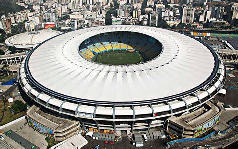 Maracana Stadium Rio De Janeiro Brazil Brazilian Football Stadium