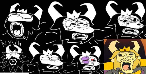 The Faces Of Asgore Fro Underpants True Ending Undertale Know