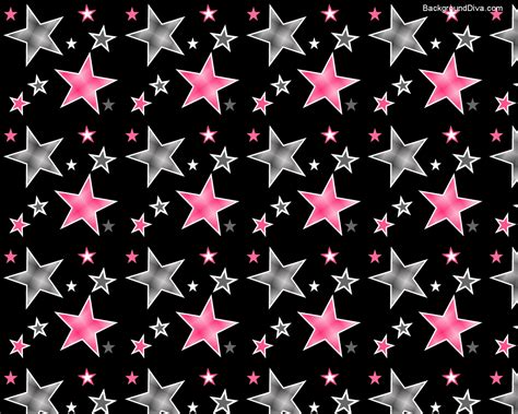 The Pic Wallpapers Hot Pink And Black Stars