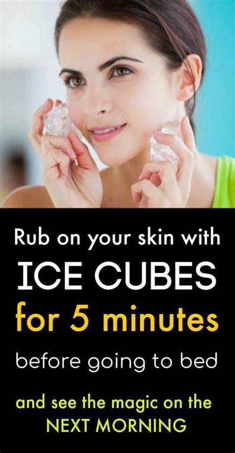 Ice Cubes Can Also Prevent Wrinkles By Tightening The Skin When It Comes To Bea Bea C