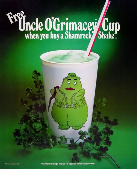 Tis Lucky To Remember Vintage Mcdonald S Shamrock Shakes In All Their Minty Green Goodness