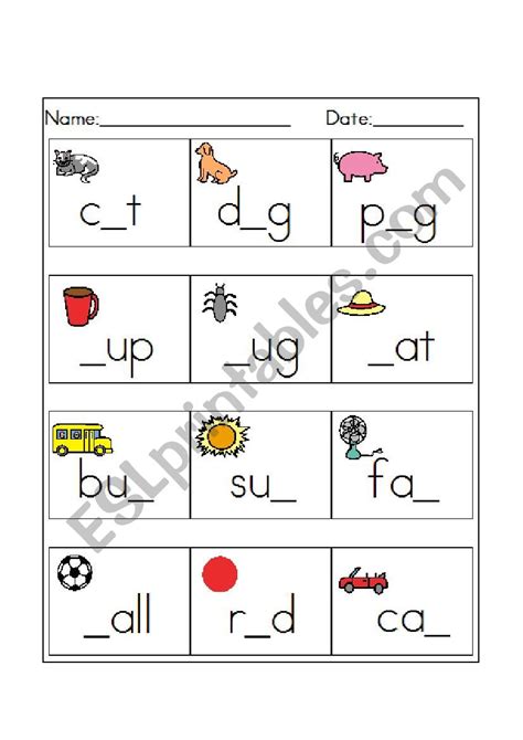 Spelling 3 Letter Words Worksheets Worksheets For Kindergarten
