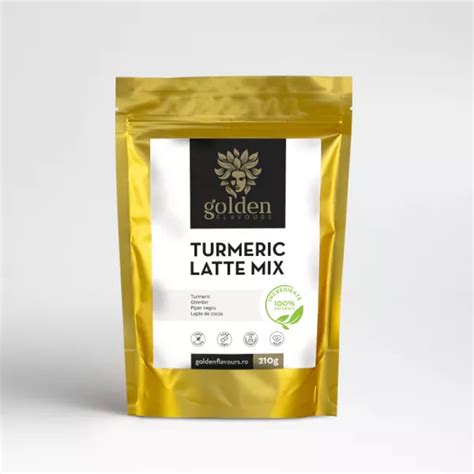 Turmeric Latte Mix Grame Golden Flavours De La Botaniq Ro