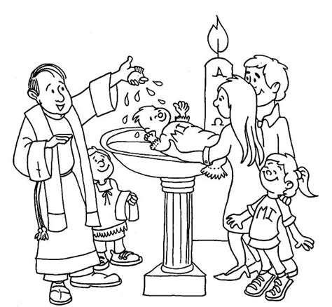 Splashing Water On Baptism Coloring Pages : Best Place to Color