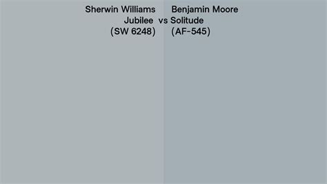 Sherwin Williams Jubilee Sw 6248 Vs Benjamin Moore Solitude Af 545