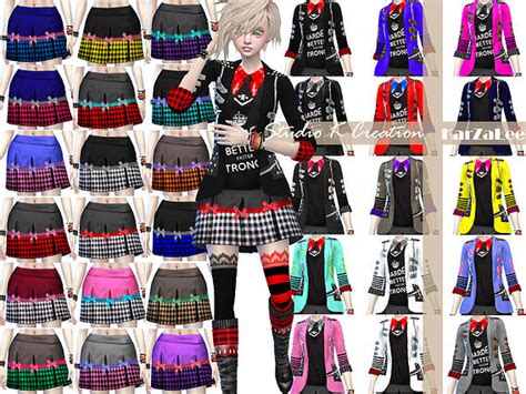 Kera Rock And Punk Set Sims 4 Female Clothes