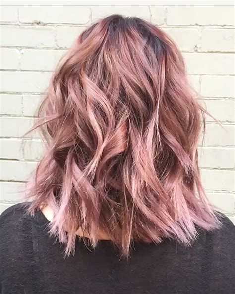 cheveux rose gold photos popsugar celebrity france hair color pink hair inspiration color