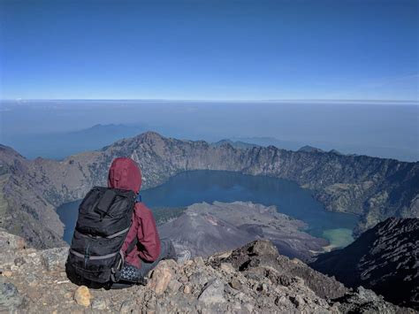 Summit Of Mt Rinjani In Lombok Indonesia The Final Stretch To The