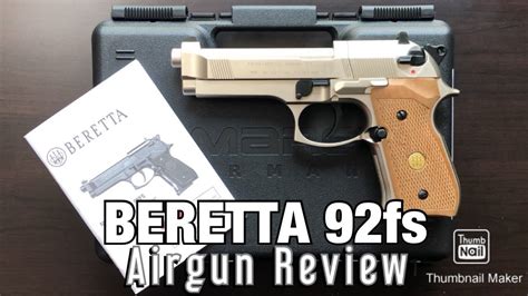 Umarex Beretta 92fs Co2 Pellet Airgun Pistol Table Top Review Youtube