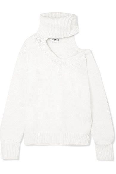 Monse Cutout Wool Turtleneck Sweater Net A Portercom Maglieria