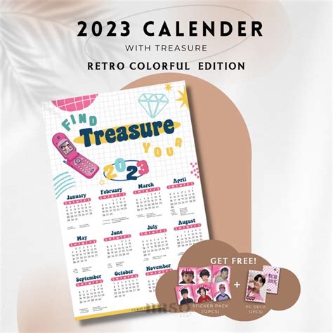 Jual Kalender 2023 Treasure Kalender K Pop Poster Kalender 2023