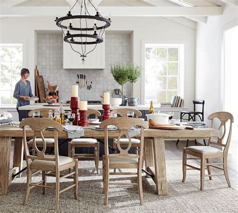 Model comes rigged and animated as seen in the video. Benchwright Extending Dining Table, Seadrift | Pottery Barn