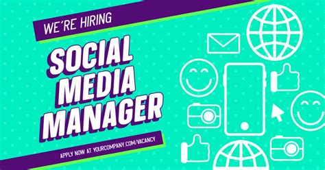 Were Hiring Social Media Manager Linkedin Recruitment Banner Pixlr：满足