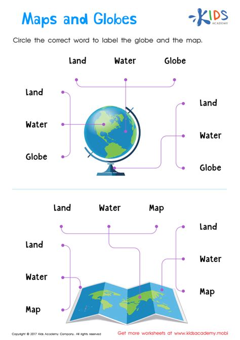 Maps And Globes Worksheets For Grade Emanuel Hill S Reading Worksheets