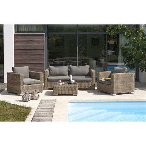 Salon de jardin en resine tressee chez leroy merlin - Mailleraye.fr jardin