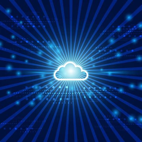 Premium Vector Cloud Computing Technology Concept Abstract Background