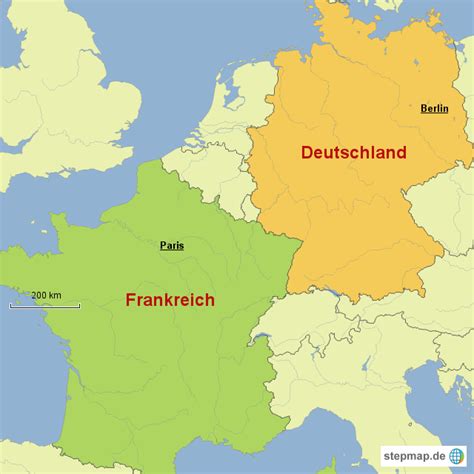 Die schnellste ist per flugzeug frankfurt nach lyon und dauert 4¼. Deutschland und Frankreich von Ligro - Landkarte für ...
