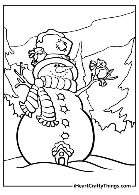 Snowman Coloring Pages Updated 2021