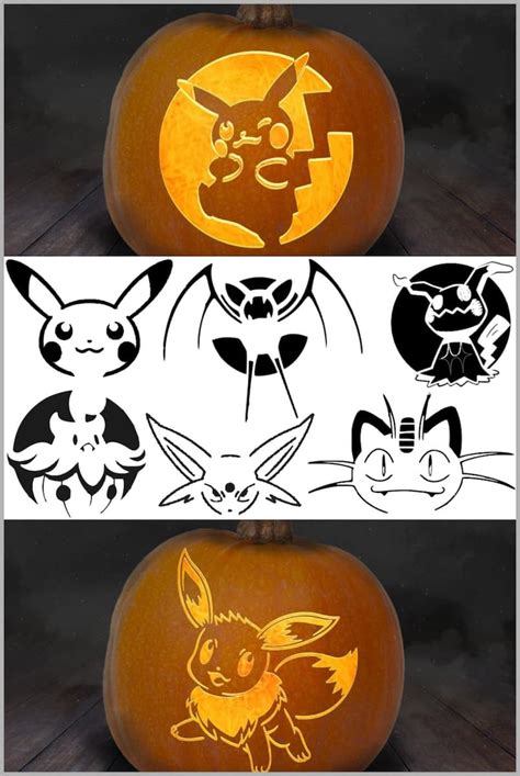 Pokemon Pumpkin Carving Stencils Over 100 Free Printable Templates