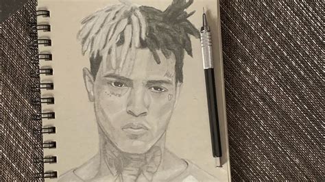 Drawing Xxxtentacion R I P 🕊 Strathmore Toned Gray Sketchbook Youtube