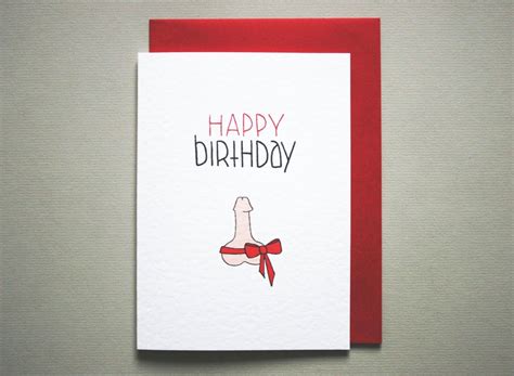 Funny Happy Birthday Card Girlfriend Naughty Birthday Card Etsy