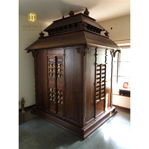 Traditional Wooden Pooja Room For Home And Apartments