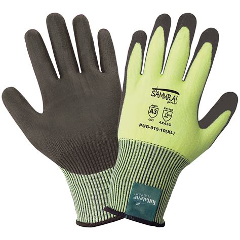 Pug 915 Samurai Glove® High Visibility Cut Resistant Gloves Made With