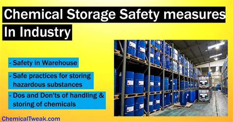 Chemical Storage Safety Measures In Industry Store Warehouse
