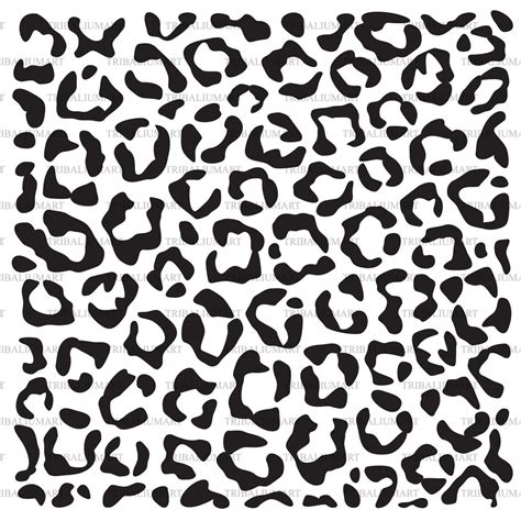 Leopard Print Cut Files For Cricut Clip Art Silhouette Eps Svg Pdf