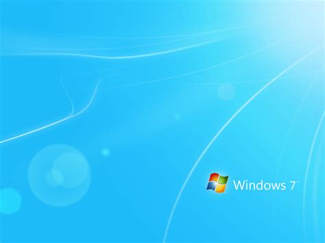 Blue With Logo Windows 7 Hd Wallpapers