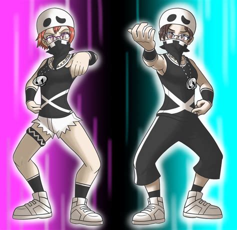 Request Team Skull Grunts Kika And Mari By Poweroptix On Deviantart