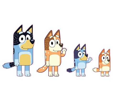 Bluey Characters Png All Characters Etsy