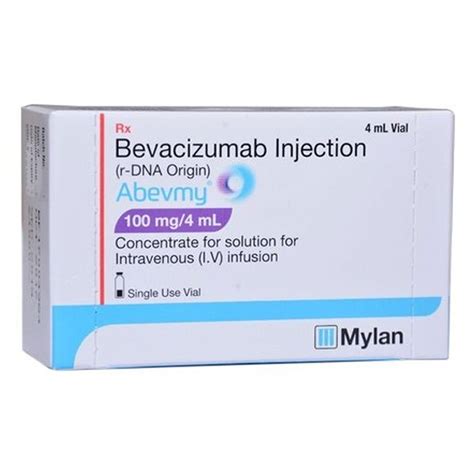 Abevmy 100mg 4ml Bevacizumab Injection Orbis Sg Pharma Id 22451424812