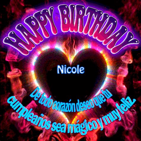 🎂happy Birthday Circular Nicole