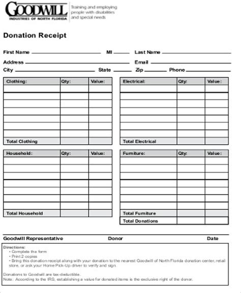 What does goodwill accept as donations? FREE 13+ Goodwill Donation Receipt Templates in MS Word | PDF