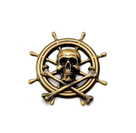 Pirate Jewelry Pirate Hat Pin Skull And Bones Pin Ship Wheel