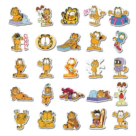 Every programmer, coder, hacker or coworker swag wear to code in style. Garfield Stickers | Garfield, Sticker collection, Sticker set