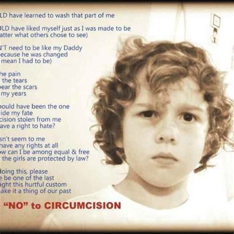 I Say No To Circumcision Circumcision Change Meaning Scar The