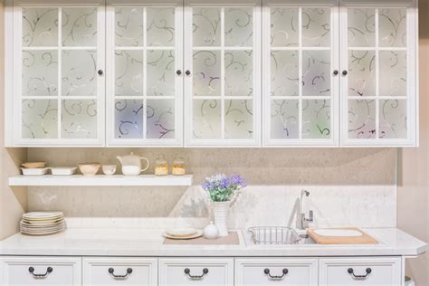 Frosted Glass Cabinets For Kitchen Glass Designs